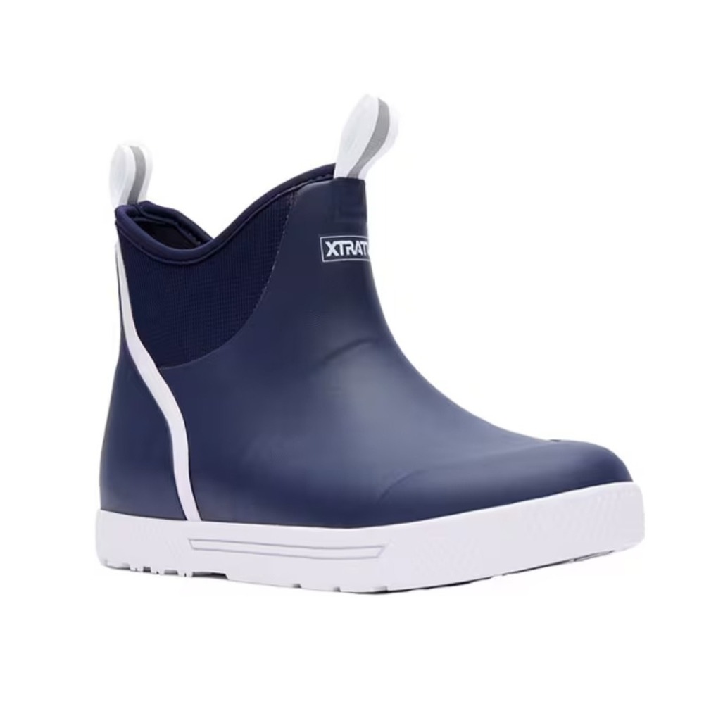 XTRATUF Men's Wheelhouse Waterproof Ankle Deck Boots Commercial Grade Navy 9 NEW